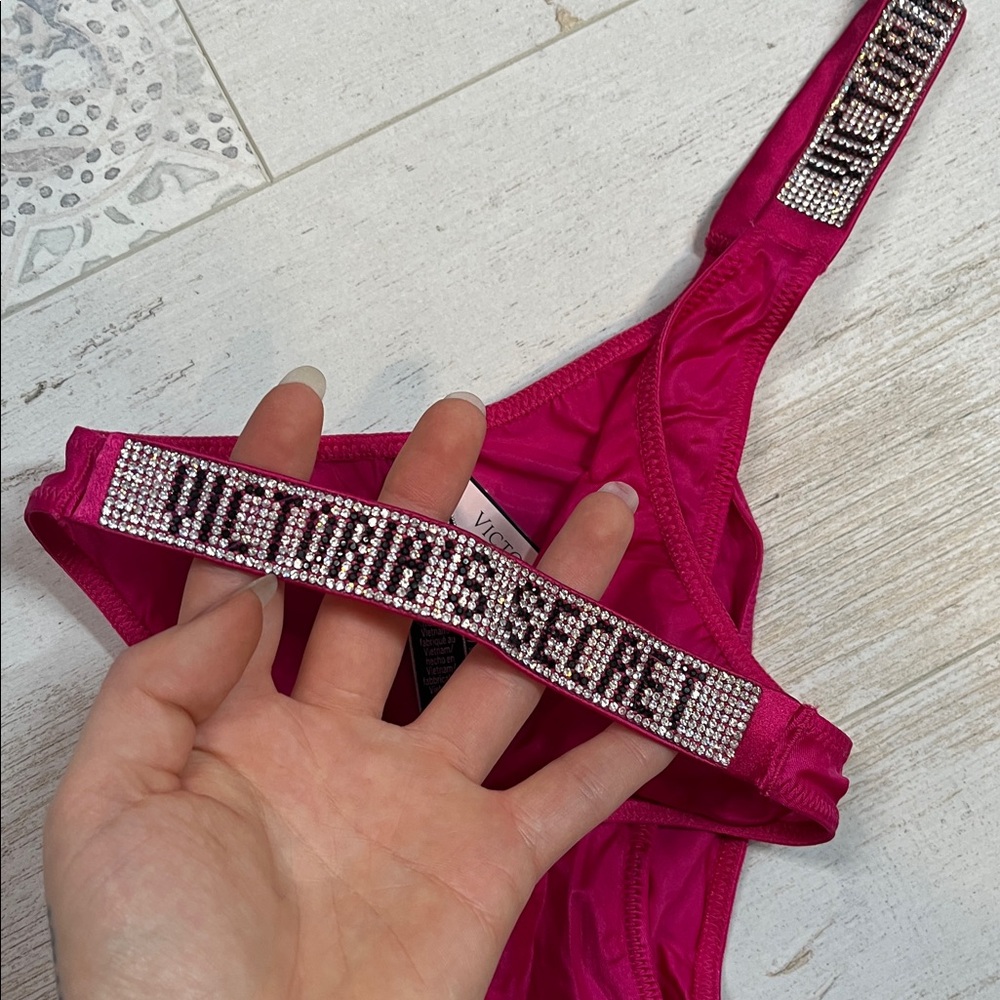 Victorias Secret Hot Pink Very Sexy Brazilian Panties Size Large - Picture 4 of 8
